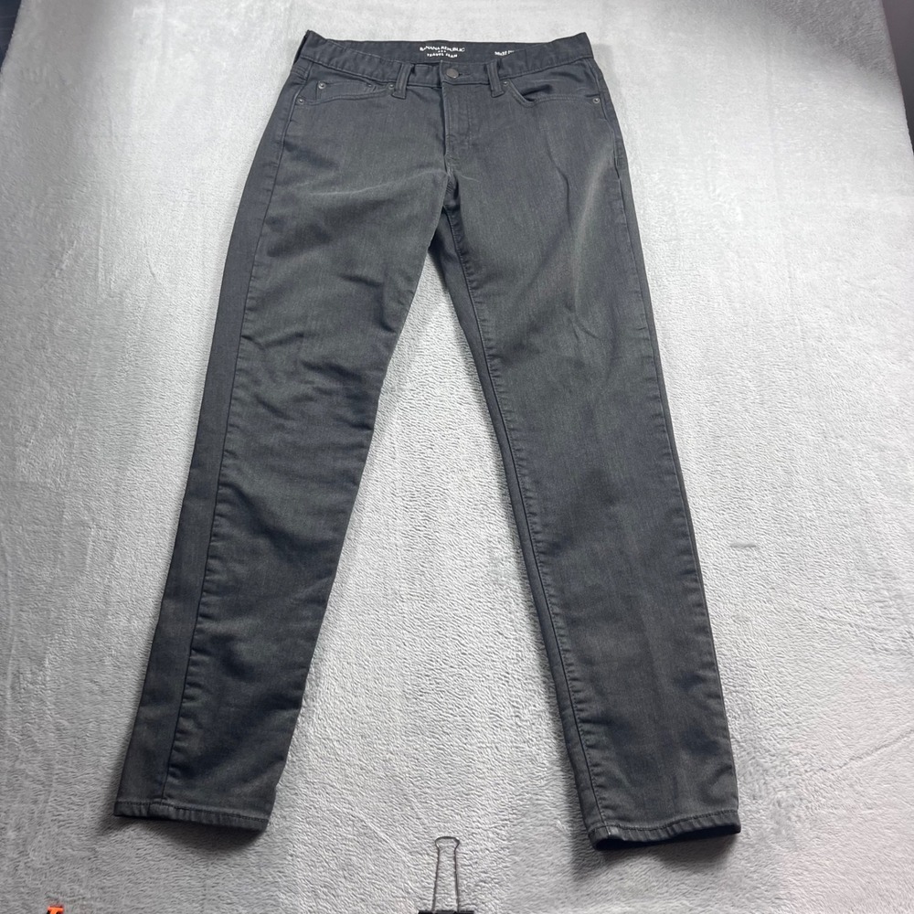 Banana Republic Travel Jeans Mens 30x32 Gray Athletic Fit Stretch Denim Pants